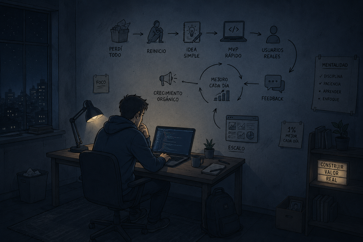 Cómo empezaría una empresa de software si lo perdiera TODO