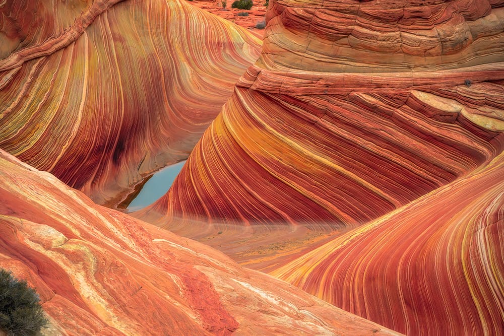 Swirled Rocks at the Wave captured just before sunrise