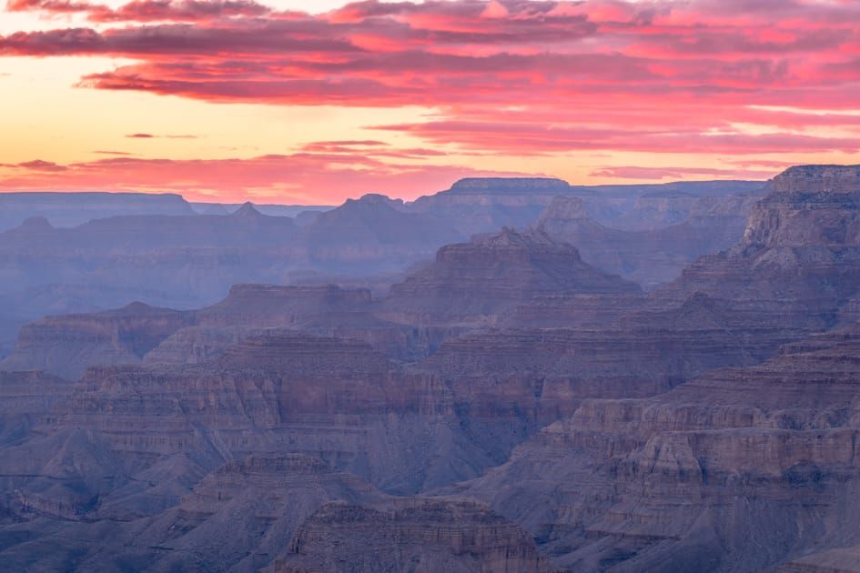 Sunset from Lipan Point in Grand Canyon National Park