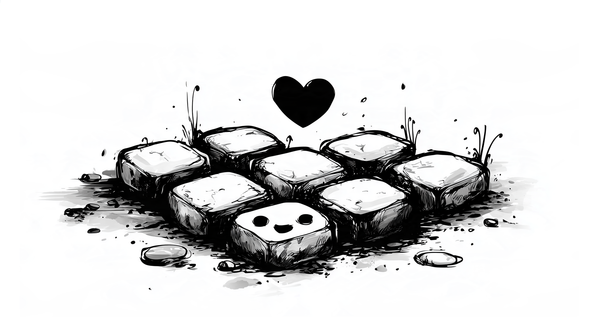 The app icons shaped into a heart.