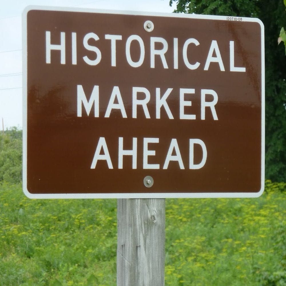 Historical Marker Ahead