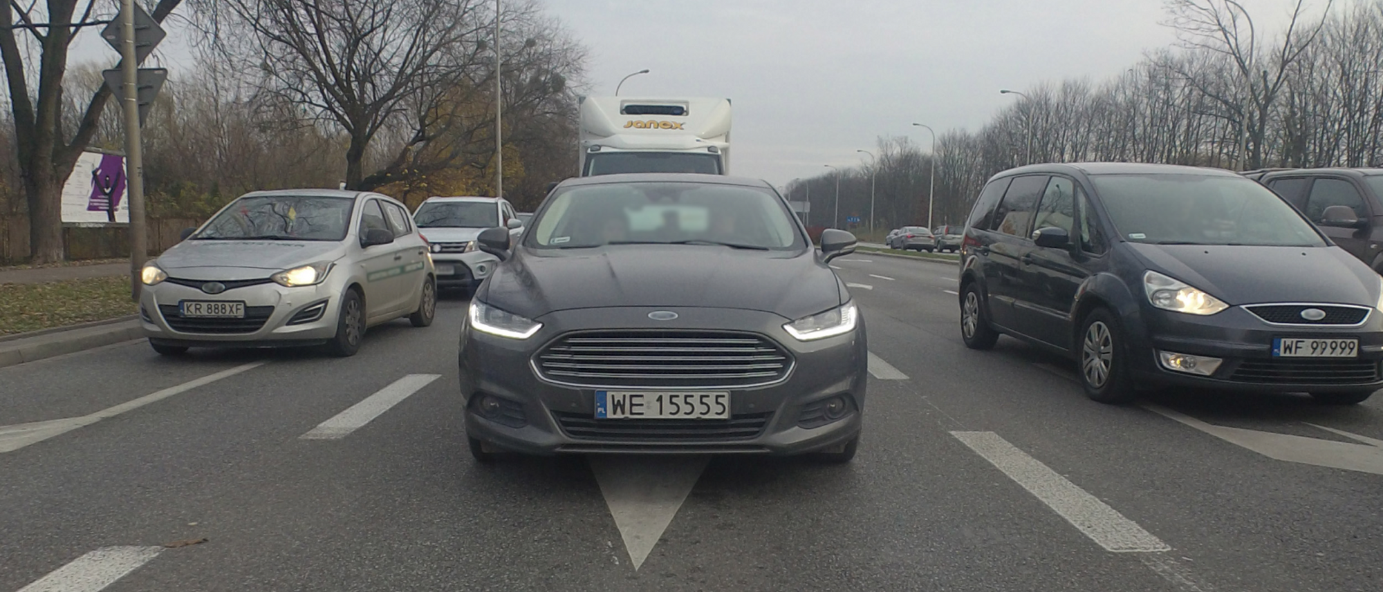 cars driving on the highway