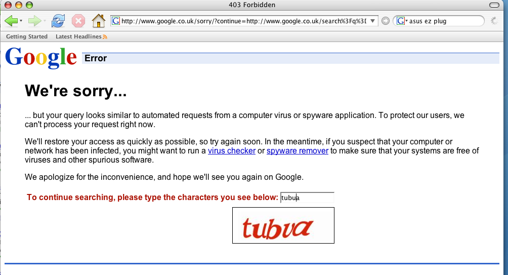 Google CAPTCHA