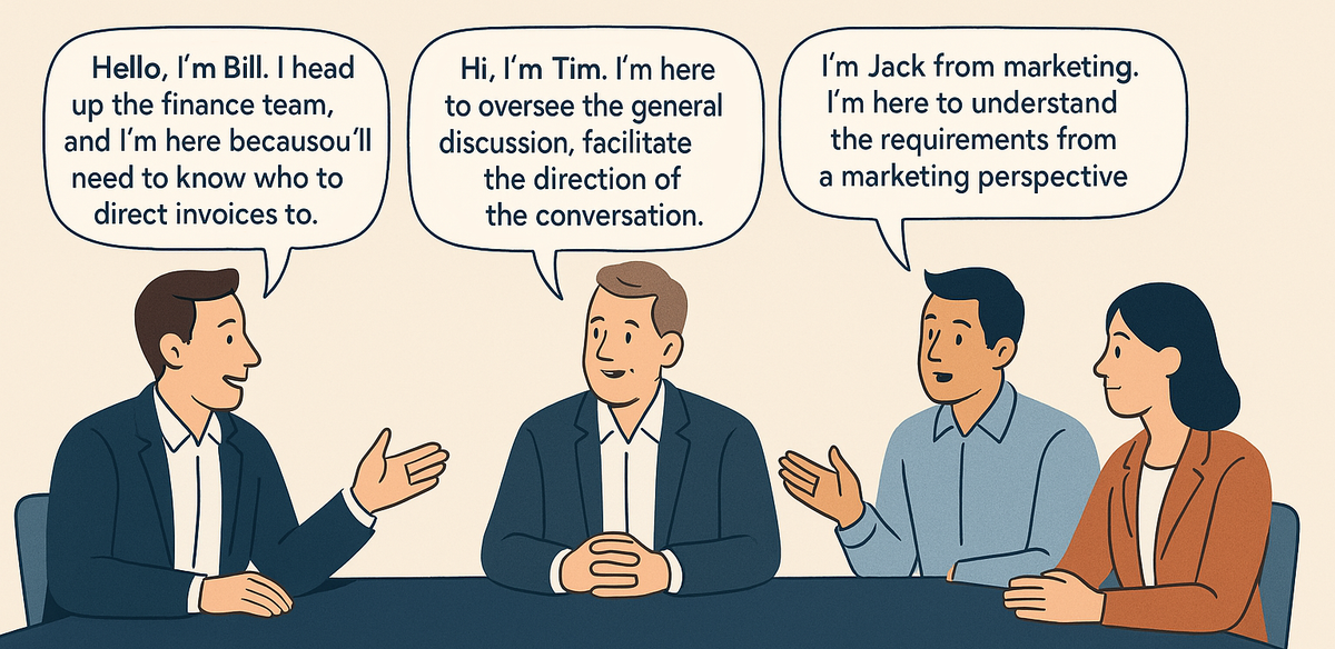 Beyond Titles: Reimagining Introductions in Professional Meetings