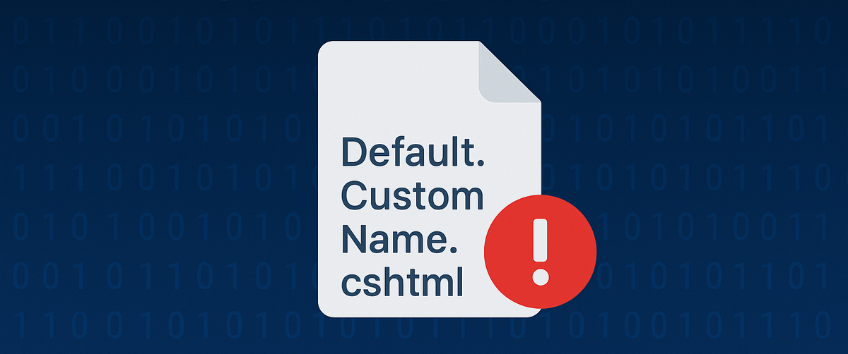 Beware Duplicate Custom View File Conflicts in Sitefinity