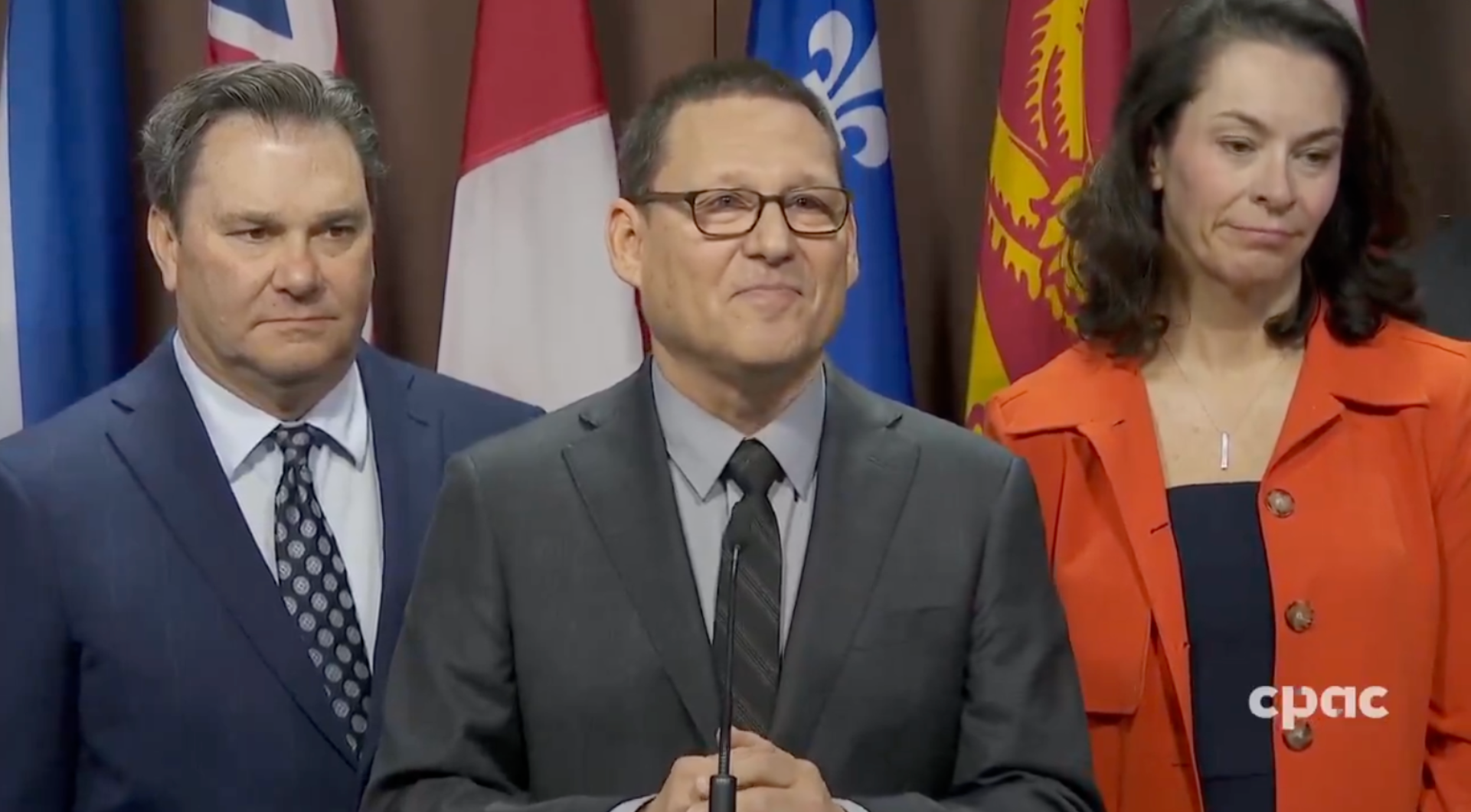 Avi Lewis bombs first presser, blocks own MP from speaking, and warns of 'spying' price tags that don’t exist