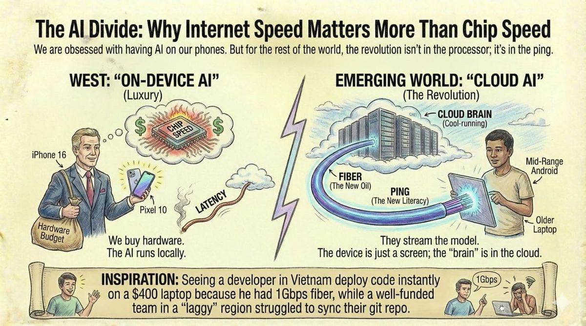 The AI Divide: Why Internet Speed Matters More Than Chip Speed