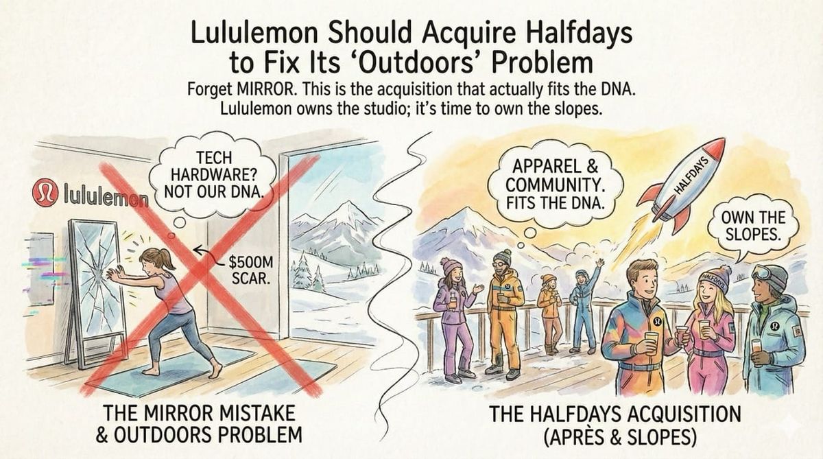 Lululemon Should Acquire Halfdays to Fix Its "Outdoors" Problem