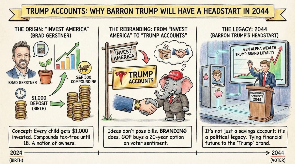 Trump Accounts: Why Barron Trump Will Have a Headstart in 2044