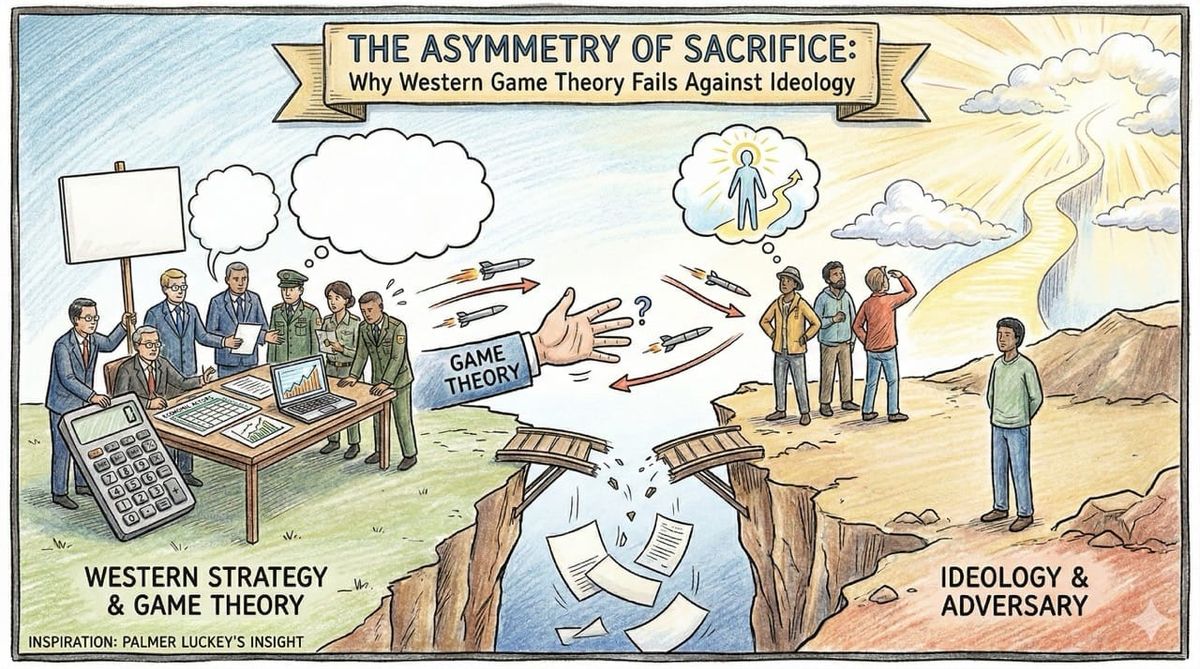 The Asymmetry of Sacrifice: Why Western Game Theory Fails Against Ideology