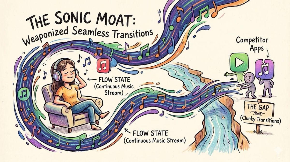 The Sonic Moat: How Apple Music Weaponizes Seamless Transitions