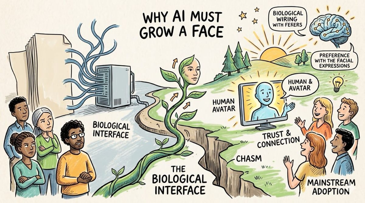 Why AI Must Grow a Face Before AGI: The Biological Interface