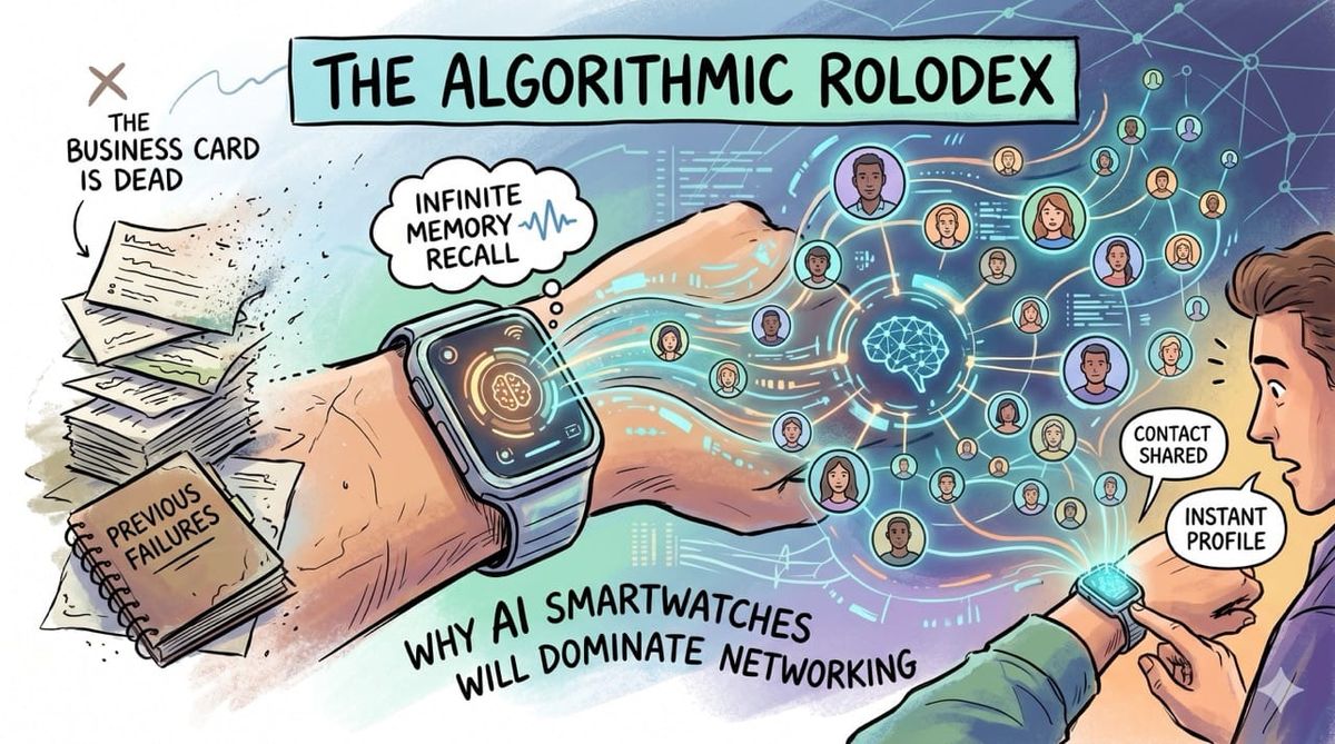 The Algorithmic Rolodex: Why AI Smartwatches Will Dominate Networking