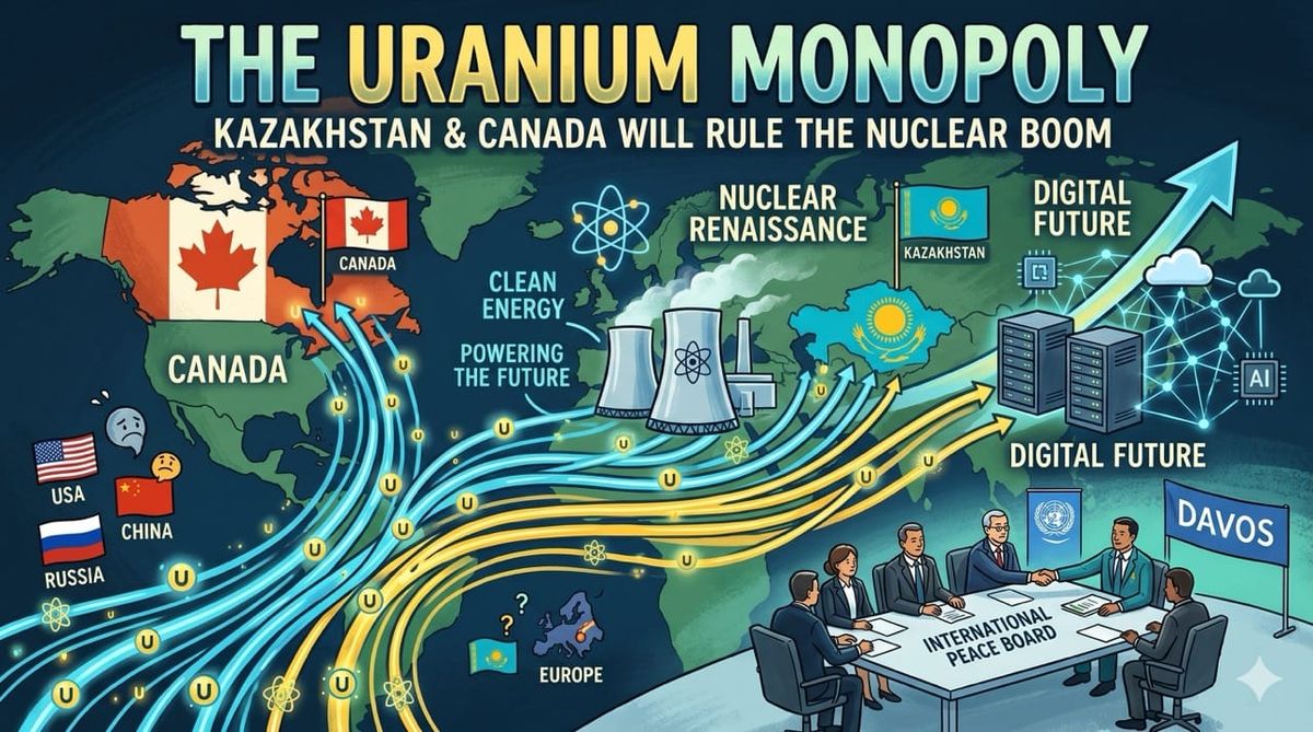 The Uranium Monopoly: Why Kazakhstan and Canada Will Rule the Nuclear Boom