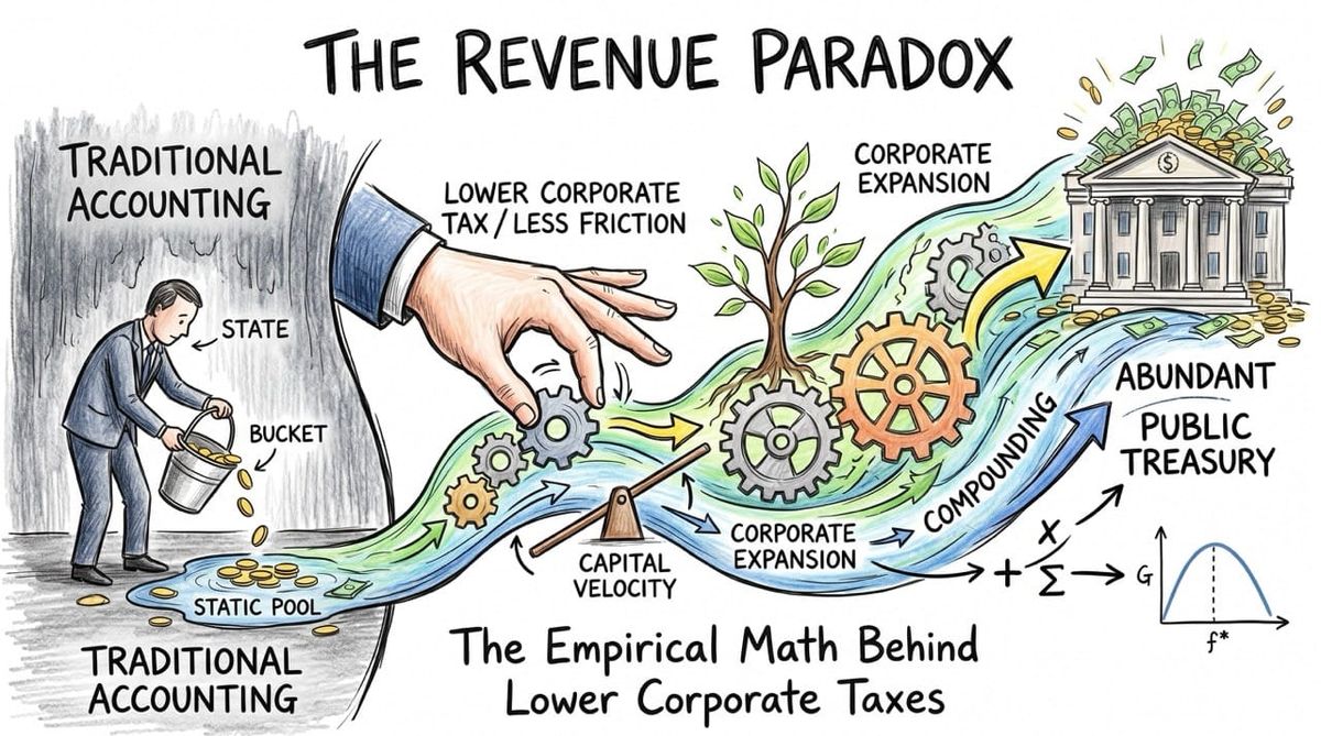 The Revenue Paradox: The Empirical Math Behind Lower Corporate Taxes