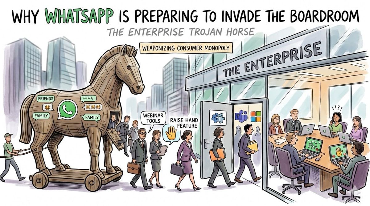 Why WhatsApp is Preparing to Invade the Boardroom (The Enterprise Trojan Horse)