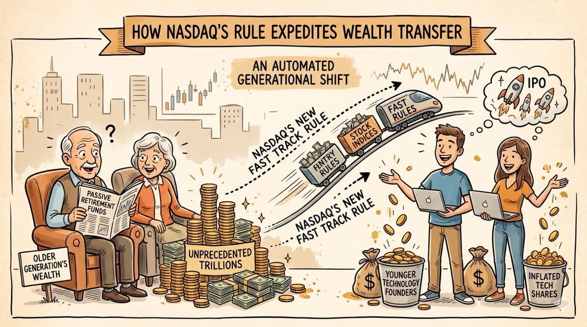 How Nasdaq's New Fast Track Rule Expedites the Great Wealth Transfer