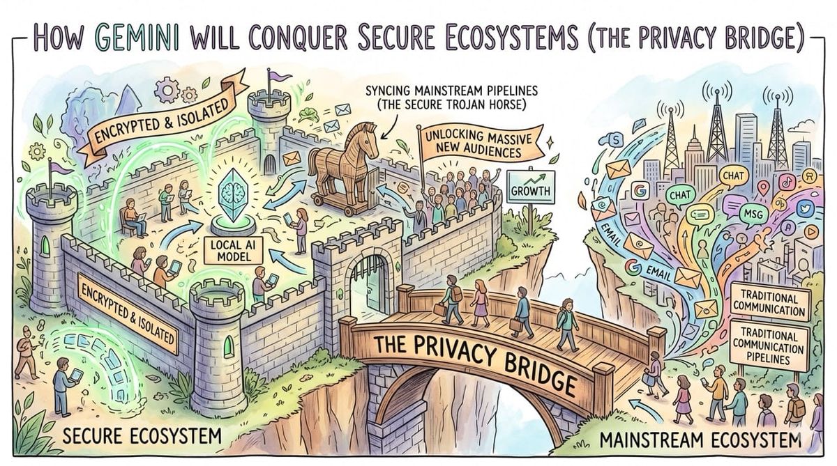 How Gemini Will Conquer Secure Ecosystems (The Privacy Bridge)