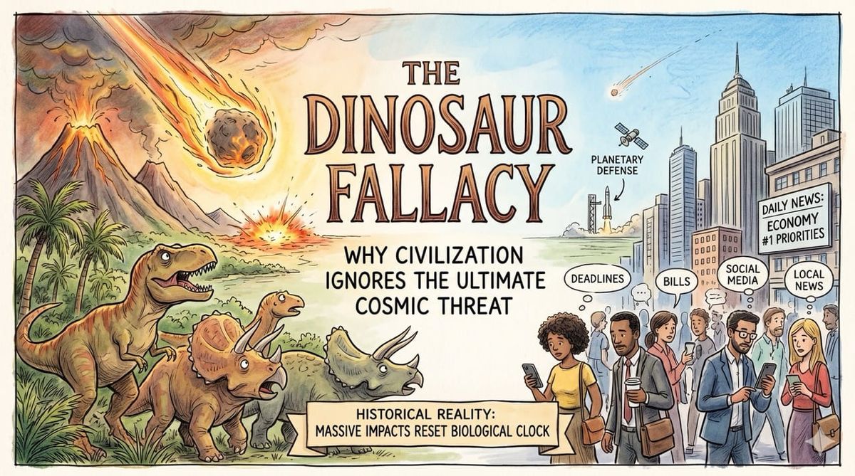 The Dinosaur Fallacy: Why Civilization Ignores the Ultimate Cosmic Threat