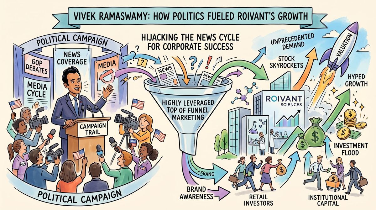 Roivant Sciences & How Vivek Ramaswamy Skyrocketted The Growth Through Politics