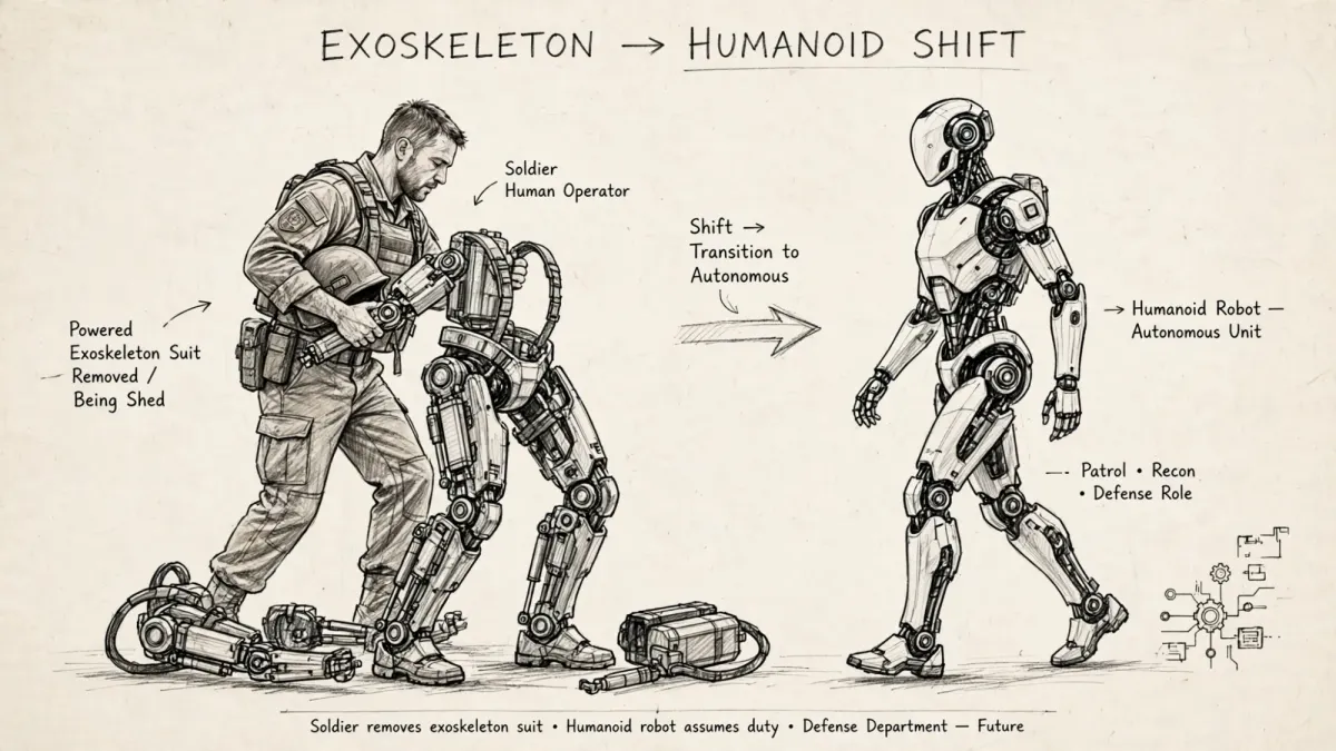 Department of Defence Will Ditch Exoskeletons in Favour of Humanoid Robots