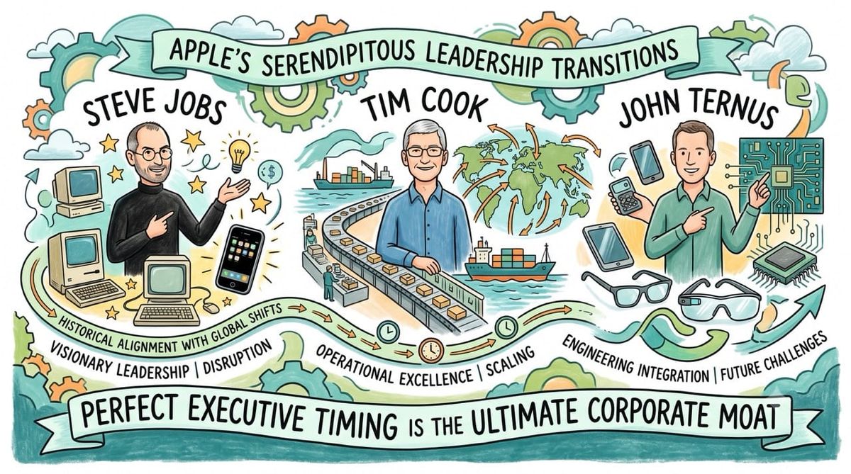 Apple's Serendipitous Leadership Transitions
