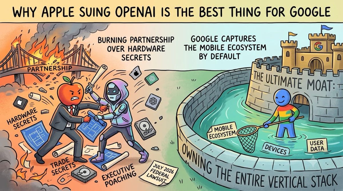 Why Apple Suing OpenAI is the Best Thing for Google