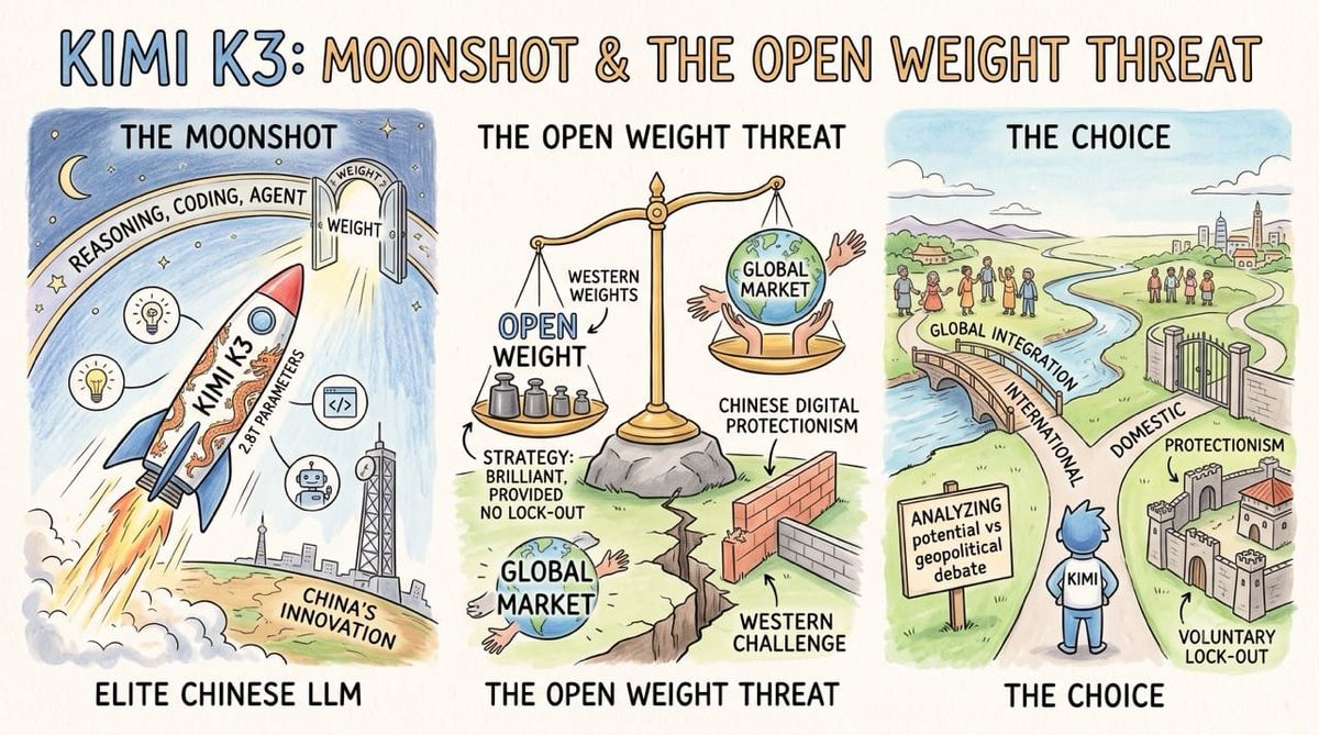 The Kimi K3 Release: Moonshot and the Open Weight Threat