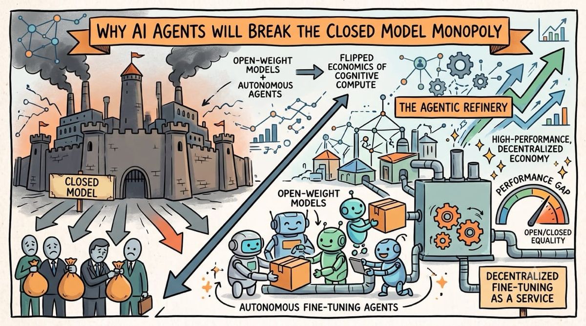 Why AI Agents Will Break the Closed Model Monopoly (The Agentic Refinery)