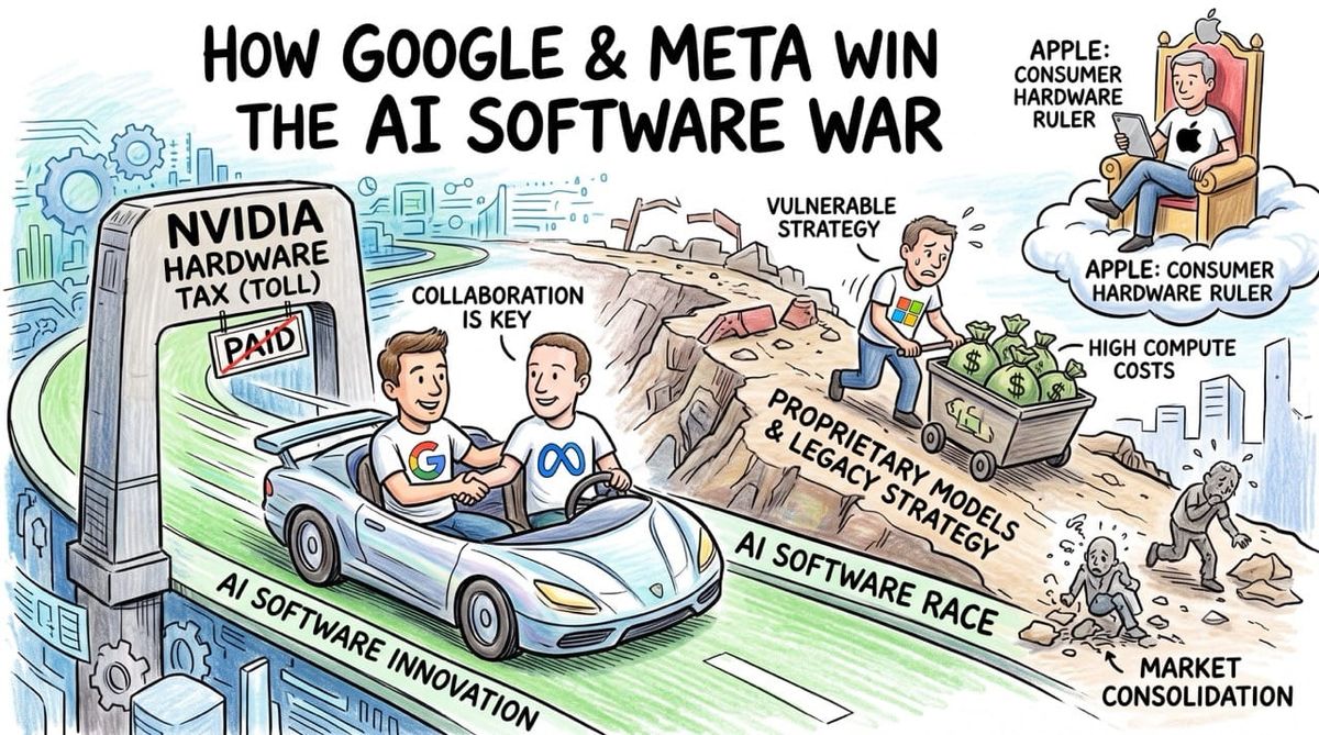 How Google and Meta Will Win the AI Software War