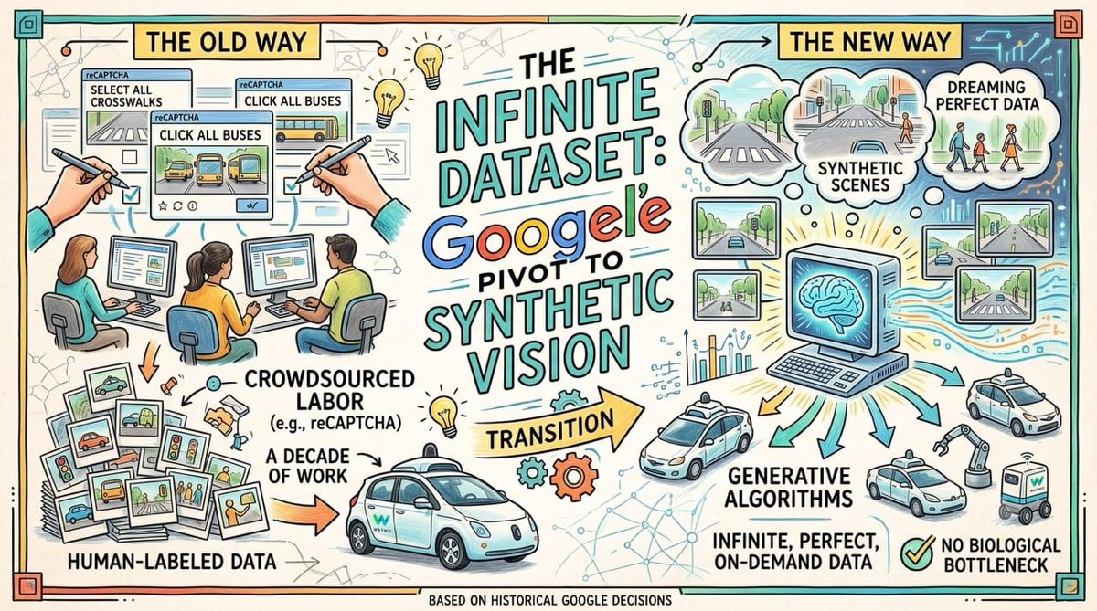 The Infinite Dataset: How Google Incentivized the World and Pivoted to Synthetic Vision