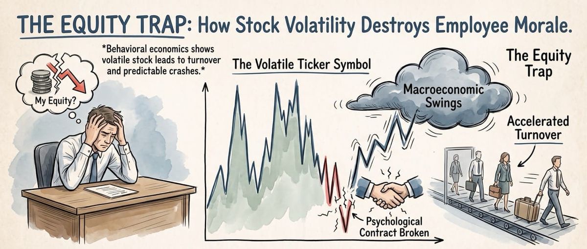 How Stock Volatility Destroys Employee Morale (The Equity Trap)