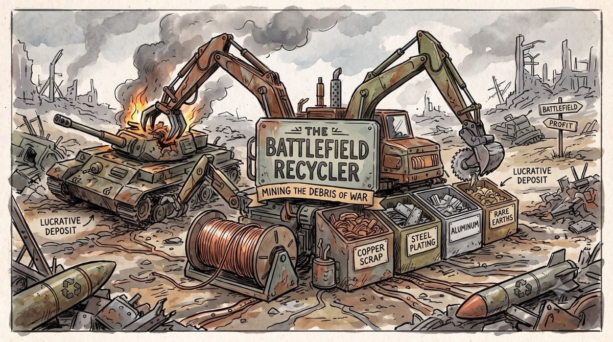 The Battlefield Recycler: Mining the Debris of War
