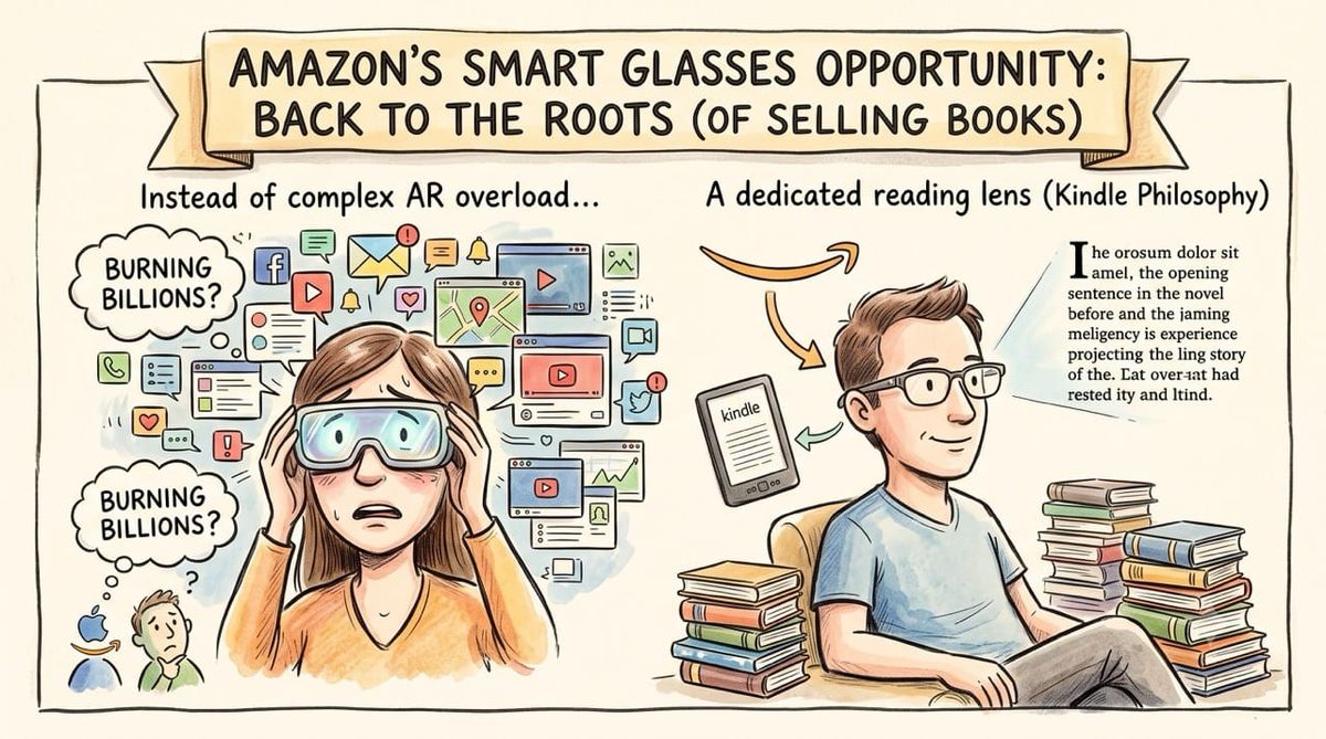 Amazon’s Smart Glasses Opportunity: Back to the Roots (of Selling Books)