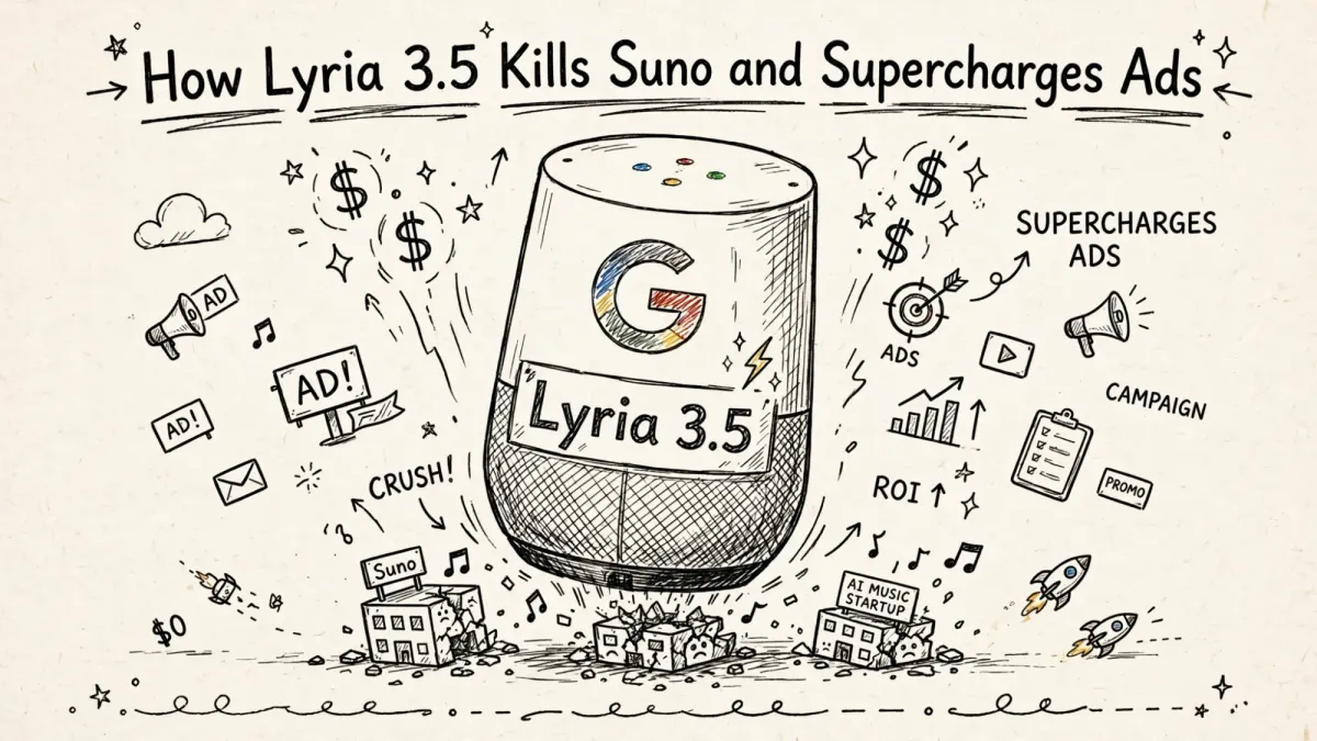 How Lyria 3.5 Kills Suno AI and Supercharges Ads