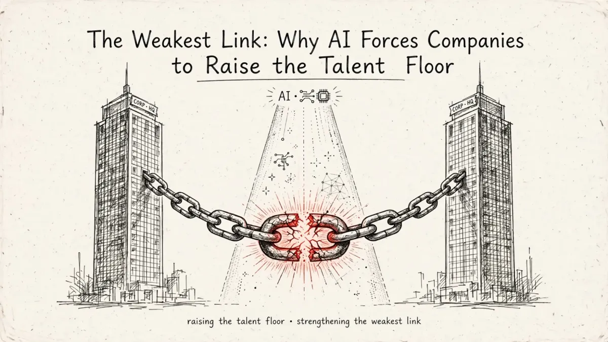 The Weakest Link: Why AI Forces Companies to Raise the Talent Floor