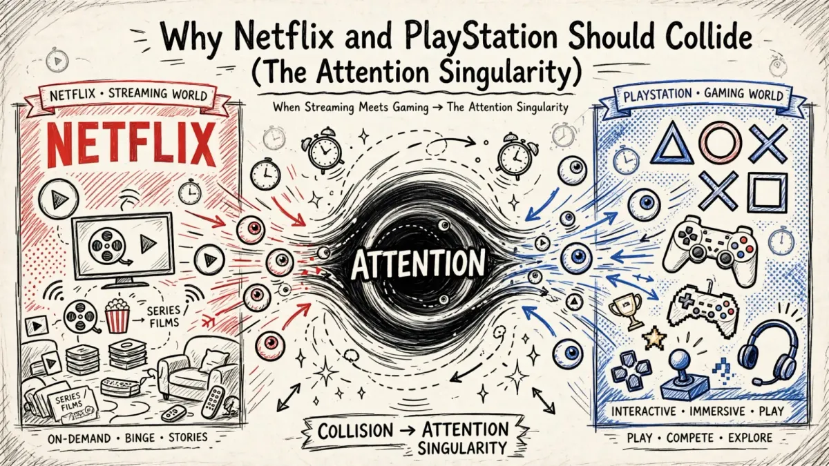 Why Netflix and PlayStation Should Collide (The Attention Singularity)