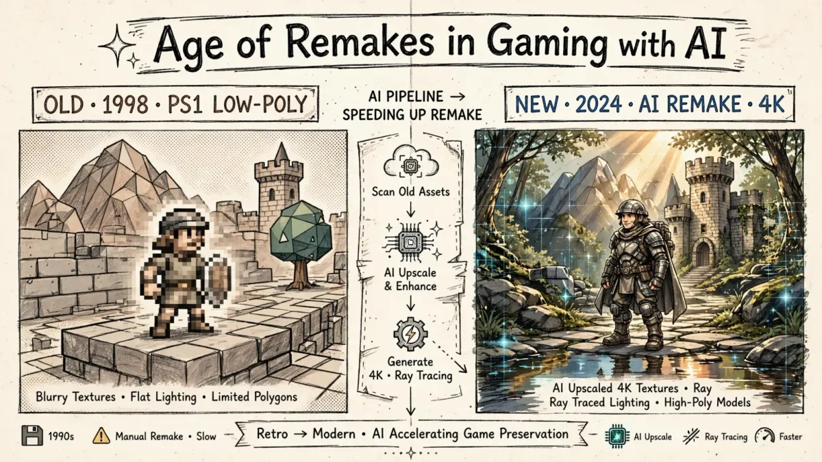 The Age of Remakes in Gaming with AI
