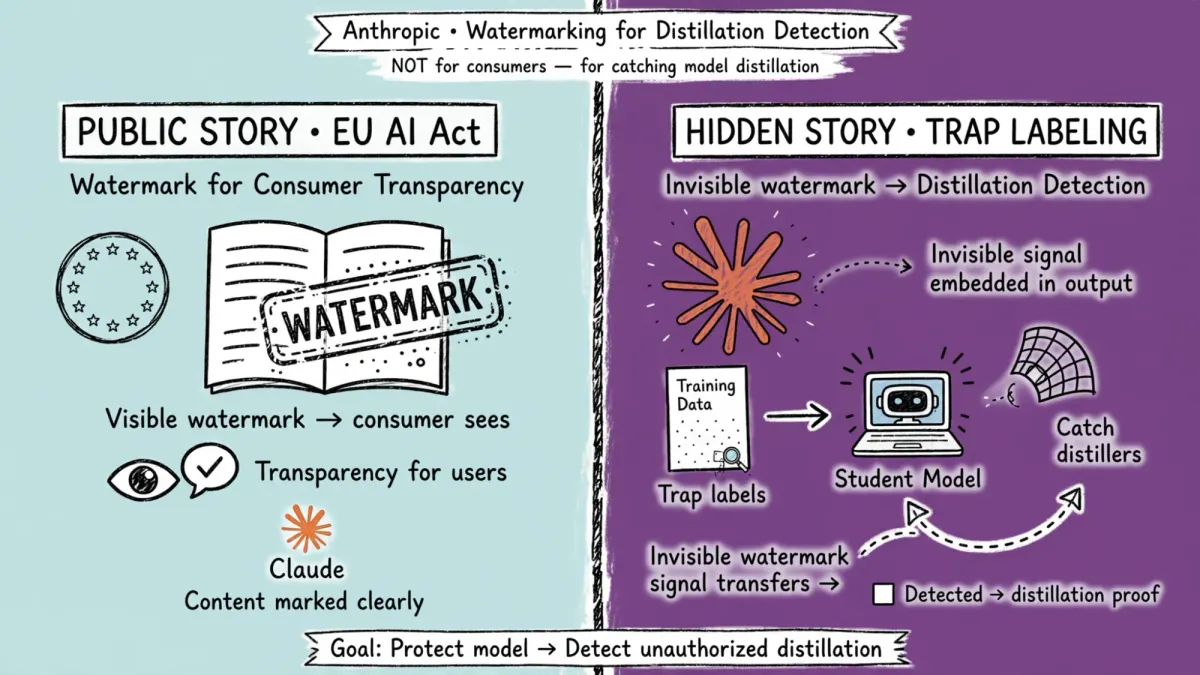 Anthropic Is Not Watermarking To Help Consumers. They Are Labelling Data To Catch Distillers