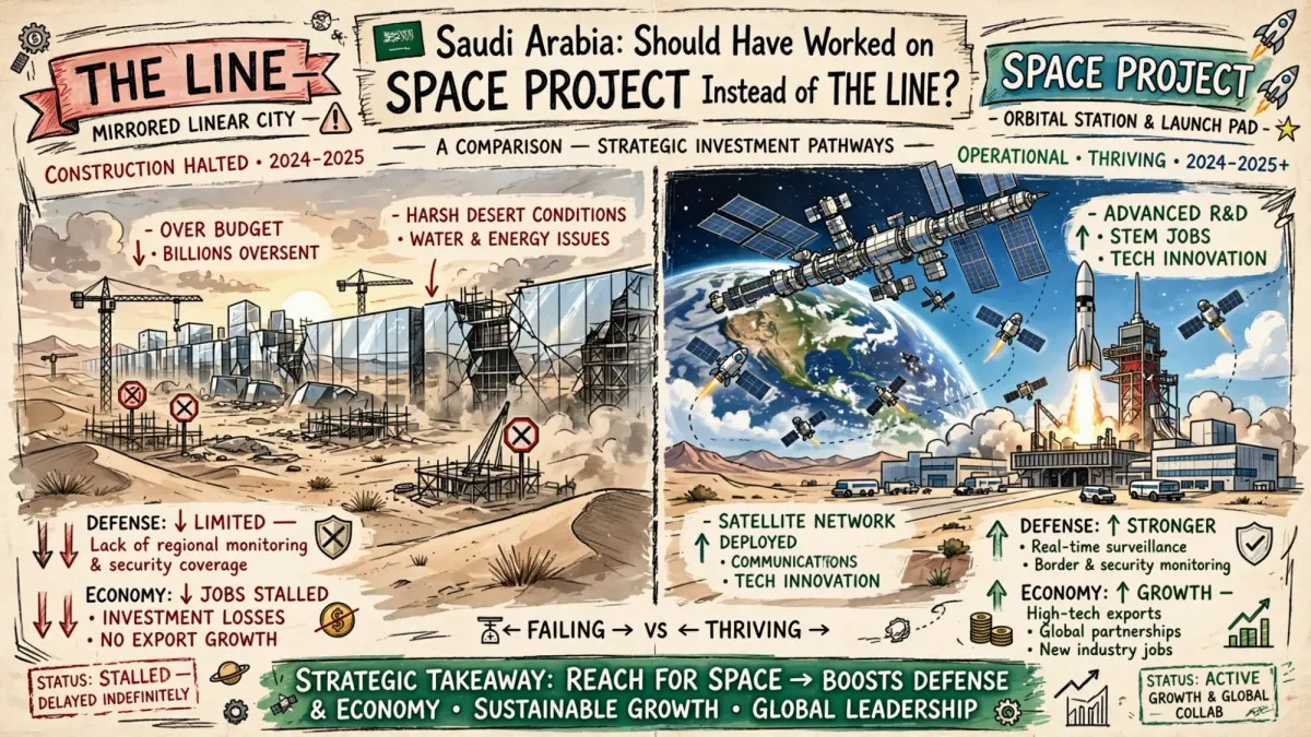 Saudi Arabia Should Have Worked On Space Project Instead Of The Line