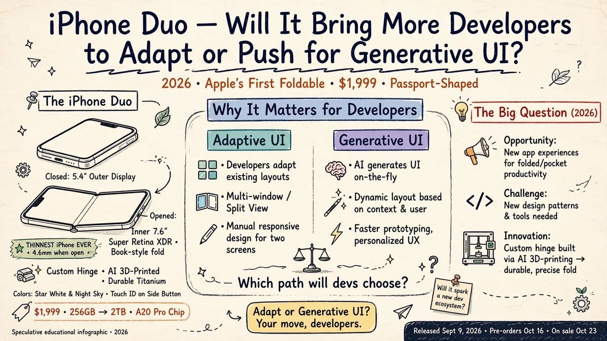 iPhone Duo: Will It Bring In More Developers to Adapt or Push for Generative UI?