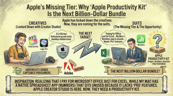 Apple’s Missing Tier: Why "Apple Productivity Kit" Is the Next Billion-Dollar Bundle