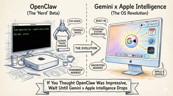 If You Thought OpenClaw Was Impressive, Wait Until Gemini x Apple Intelligence Drops