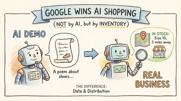 Google Will Win AI Shopping (Not because of AI, but because of Inventory)