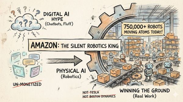Amazon: The Silent Robotics King (Why the "Next" AI Wave is Physical)
