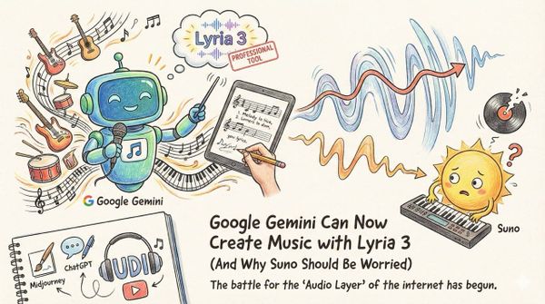 Google Gemini Can Now Create Music with Lyria 3 (And Why Suno Should Be Worried)