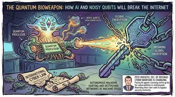 The Quantum Bioweapon: How AI and Noisy Qubits Will Break the Internet