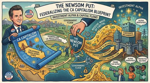 Gavin Newsom Presidency. The Newsom Put: Trading the California Capitalism Blueprint