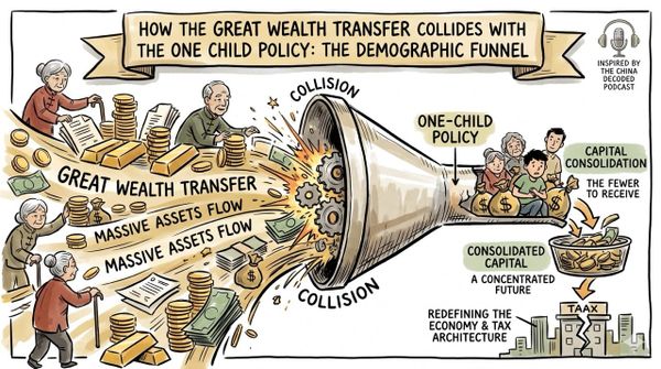 How the Great Wealth Transfer Collides with the One Child Policy: The Demographic Funnel