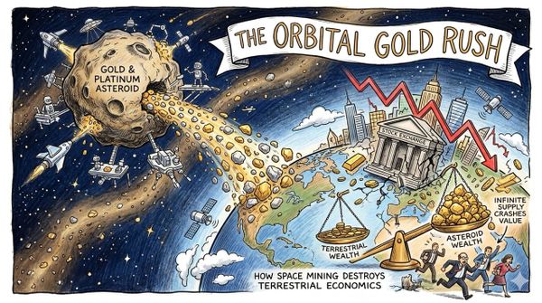 The Orbital Gold Rush: How Space Mining Destroys Terrestrial Economics